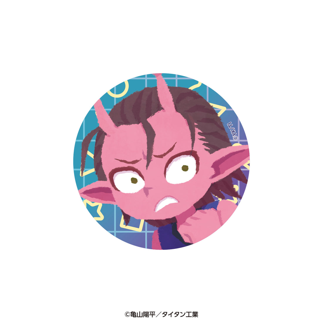 アニメ『銀河特急 ミルキー☆サブウェイ』「暴走列車で来た。」描きおこし 缶バッジ カナタ