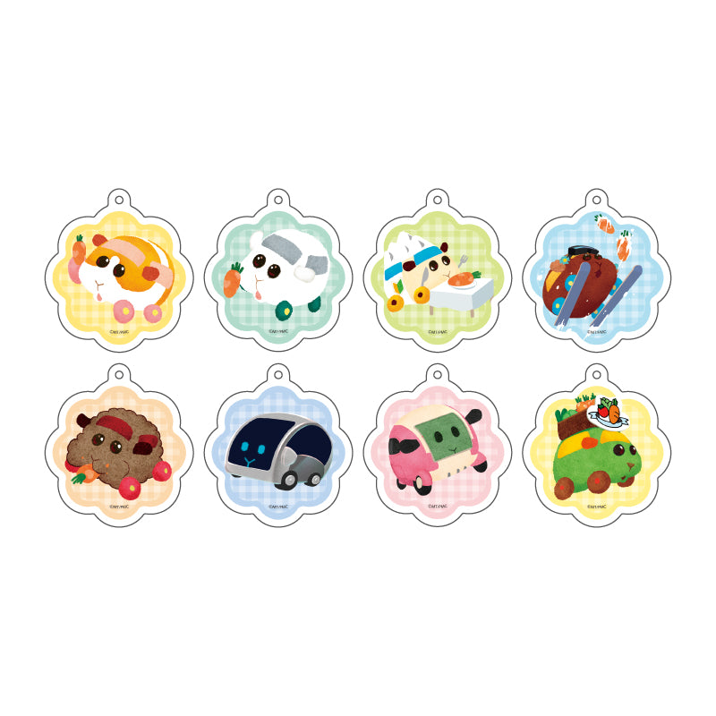 ハム太郎 モルカー ピクニックパーティー アクリルキーホルダー PUI