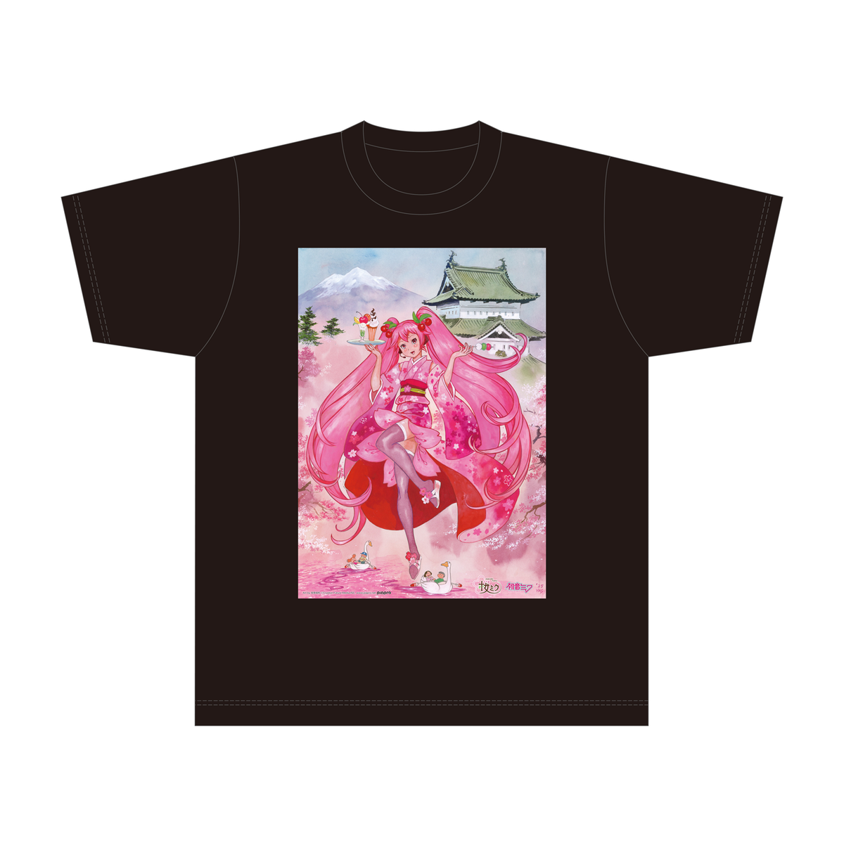 弘前さくらまつり2025」×「桜ミク」 Tシャツ L Art by 安彦良和