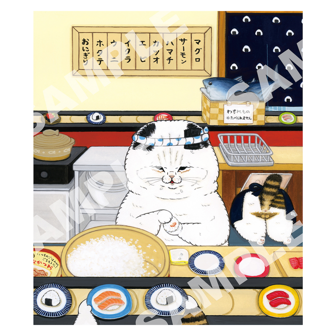 直筆サイン入り ジークレー版画 「らっしゃいにり」