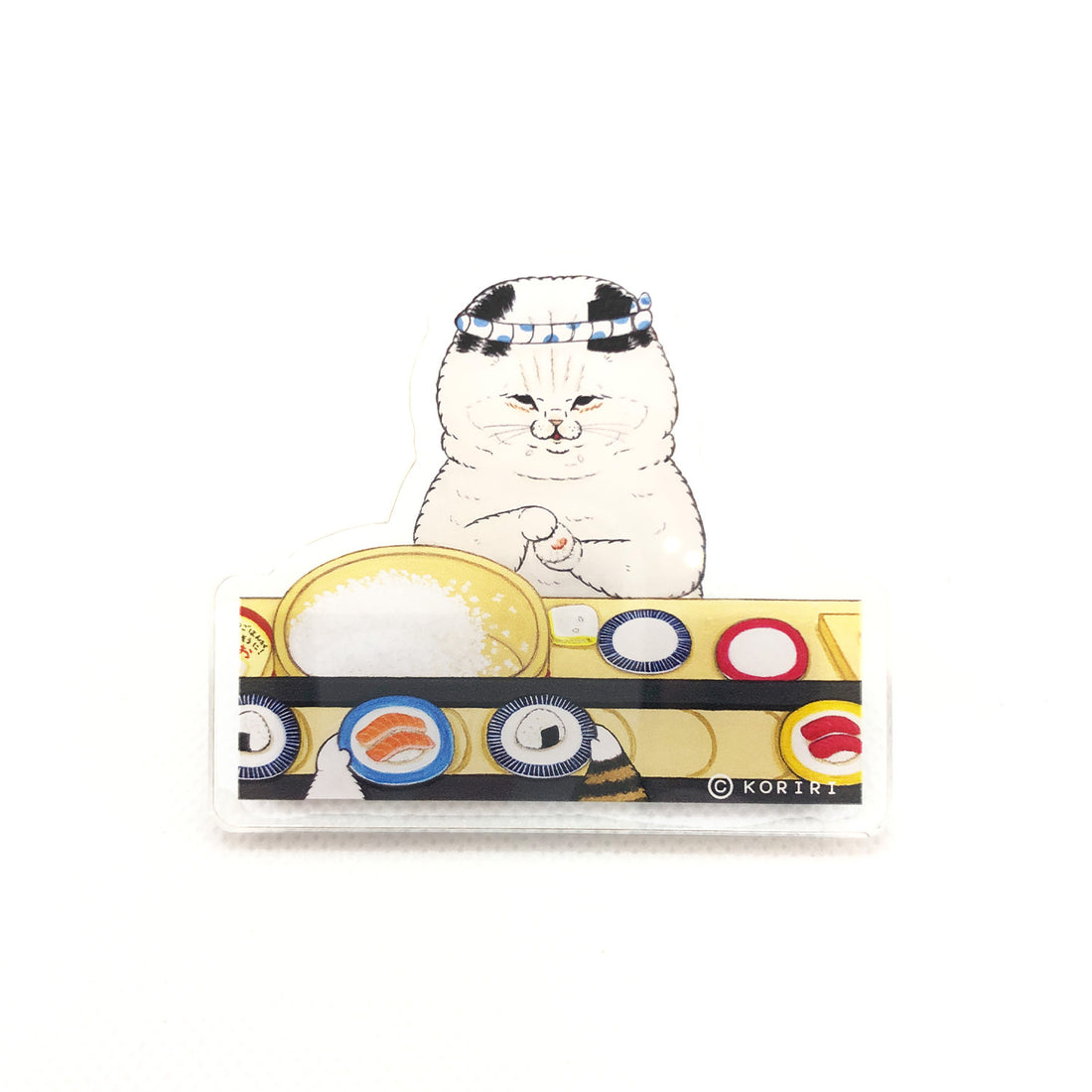 アクリルマグネット「ねこのすしやさん