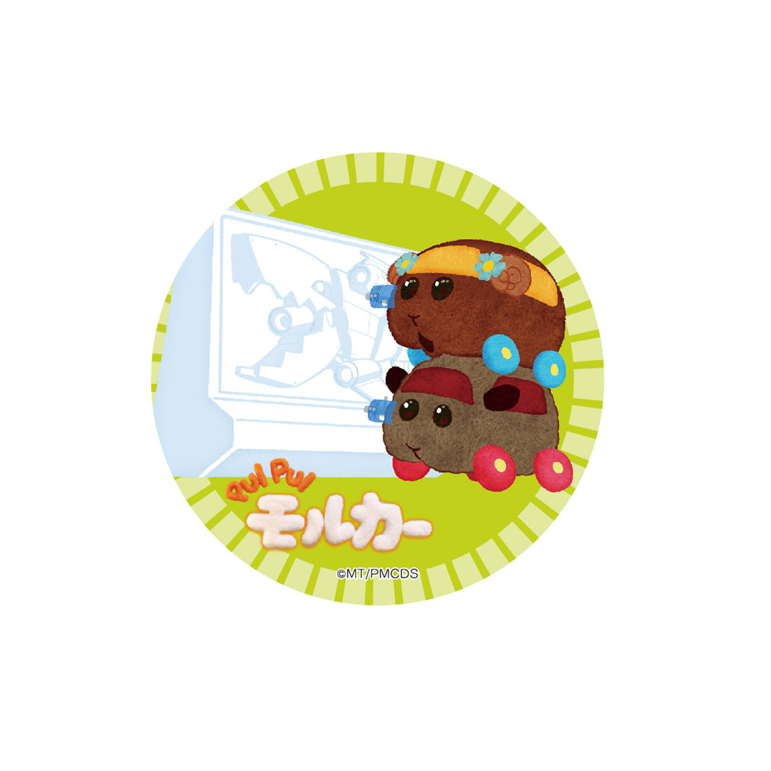 PUI PUI モルカー テディ&チョコ 缶バッジ 2024 Snow Fes Ver.