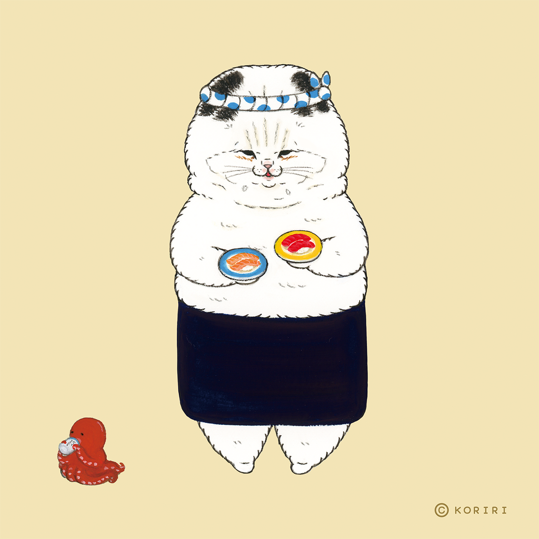 世にも不思議な猫世界 キャラクターパネル「らっしゃいにり」不思議な