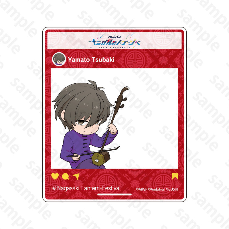アルゴナビス × 長崎ランタンフェスティバル SNS風アクリルカード 椿
