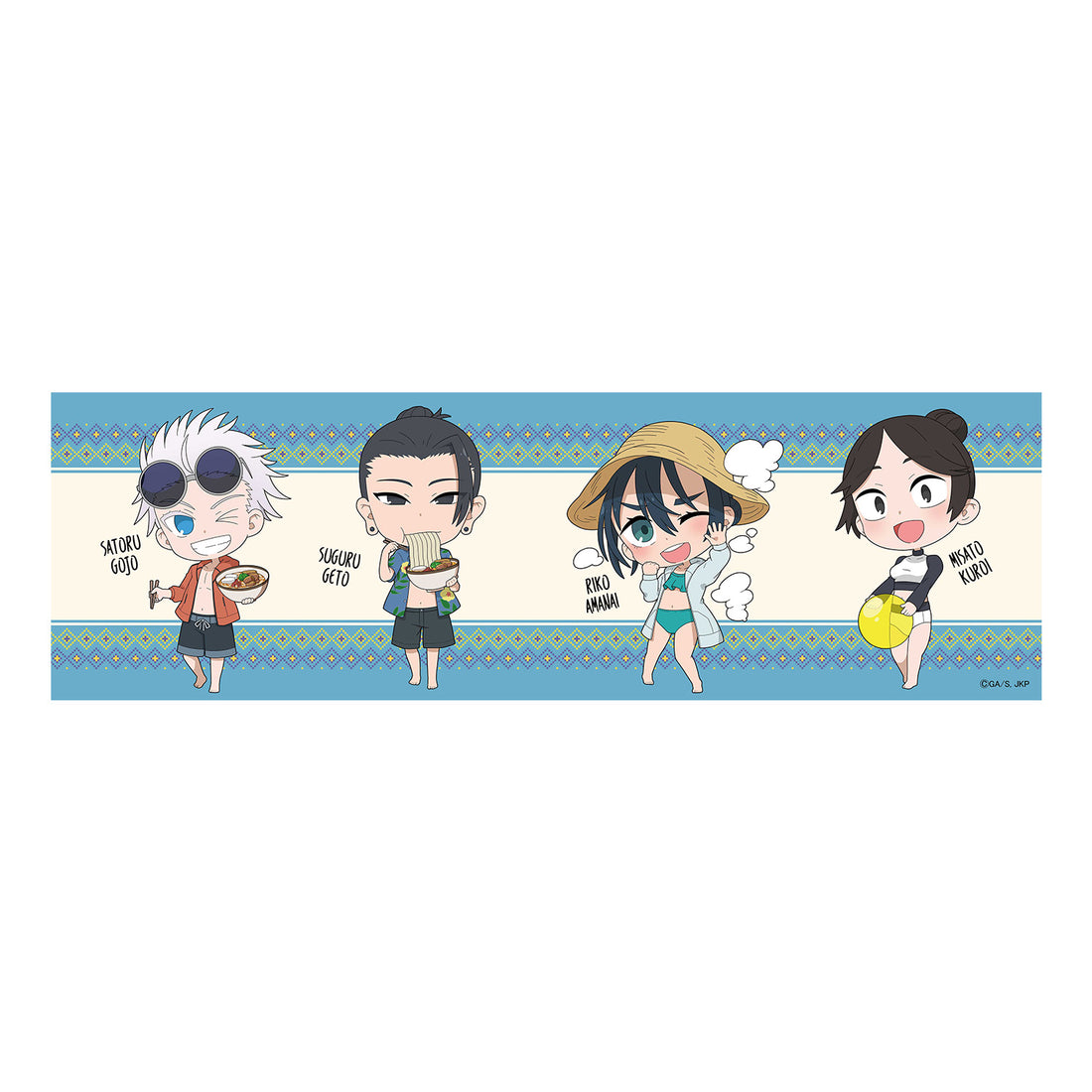 TVアニメ呪術廻戦 懐玉・玉折  沖縄Ver  ちびキャラ  手ぬぐい  A
