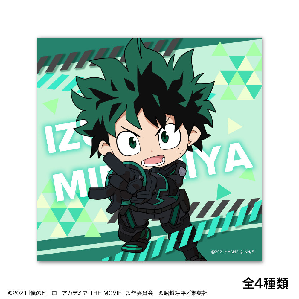 僕のヒーローアカデミア THE MOVIE ワールド ヒーローズ ミッション ちびキャラ描き起こし  ハンドタオル