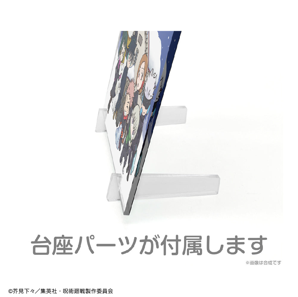 Village battle Chibi character drawing acrylic art stand Snow fes ver.
