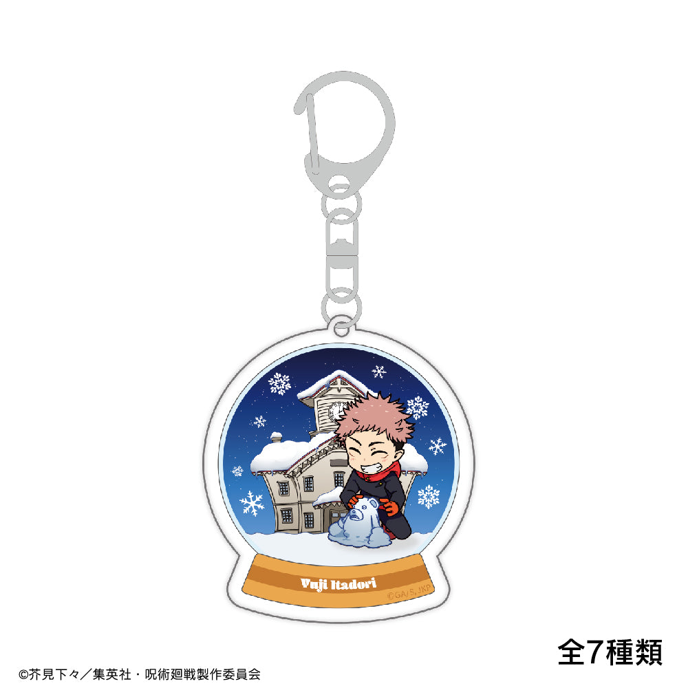 Magical battle Chibi character drawing trading acrylic key chain Snow fes ver