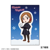 呪術廻戦 ちびキャラ描き起こし ガラスステッカー Snow Fes Ver