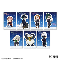 呪術廻戦 ちびキャラ描き起こし ガラスステッカー Snow Fes Ver