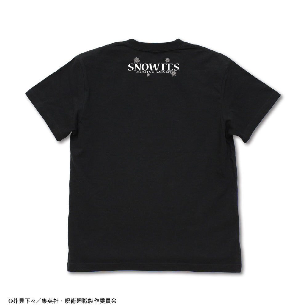 呪術廻戦 描き下ろし 伏黒恵 Tシャツ Snow Fes Ver./ BLACK 