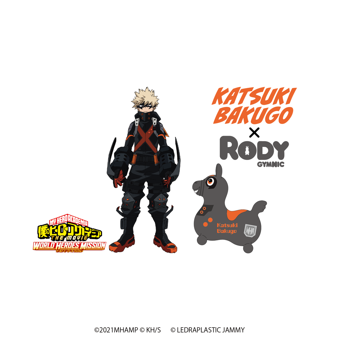 僕のヒーローアカデミア×RODY キャンバスサコッシュ 爆豪勝己
