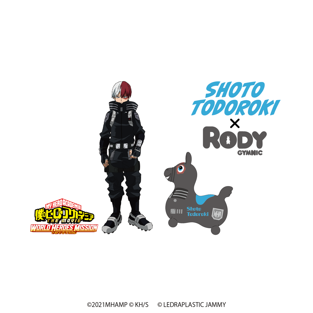 僕のヒーローアカデミア×RODY キャンバスサコッシュ 轟 焦凍