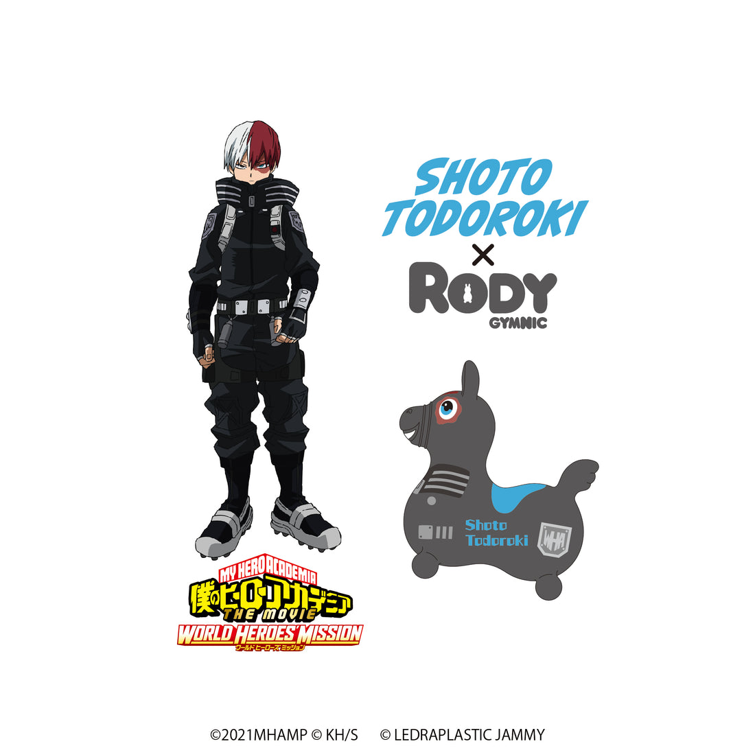 僕のヒーローアカデミア×RODY キャンバストート 轟 焦凍