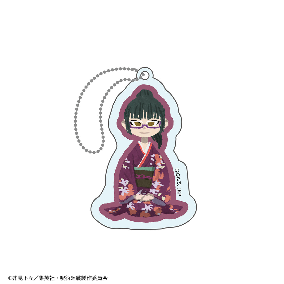 TV anime magic battle blind type acrylic key chain (kneeling painting)