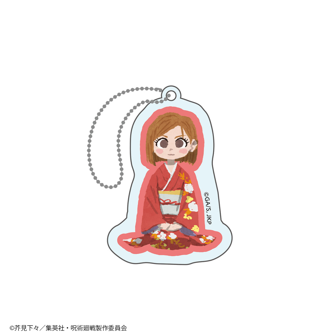 TV anime magic battle blind type acrylic key chain (kneeling painting)
