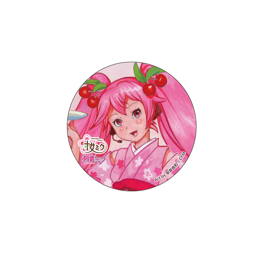 弘前さくらまつり2025」×「桜ミク」 缶バッジ Art by 安彦良和 弘前さくらまつり2025」×「桜ミク」 缶バッジ Art by 安彦良和