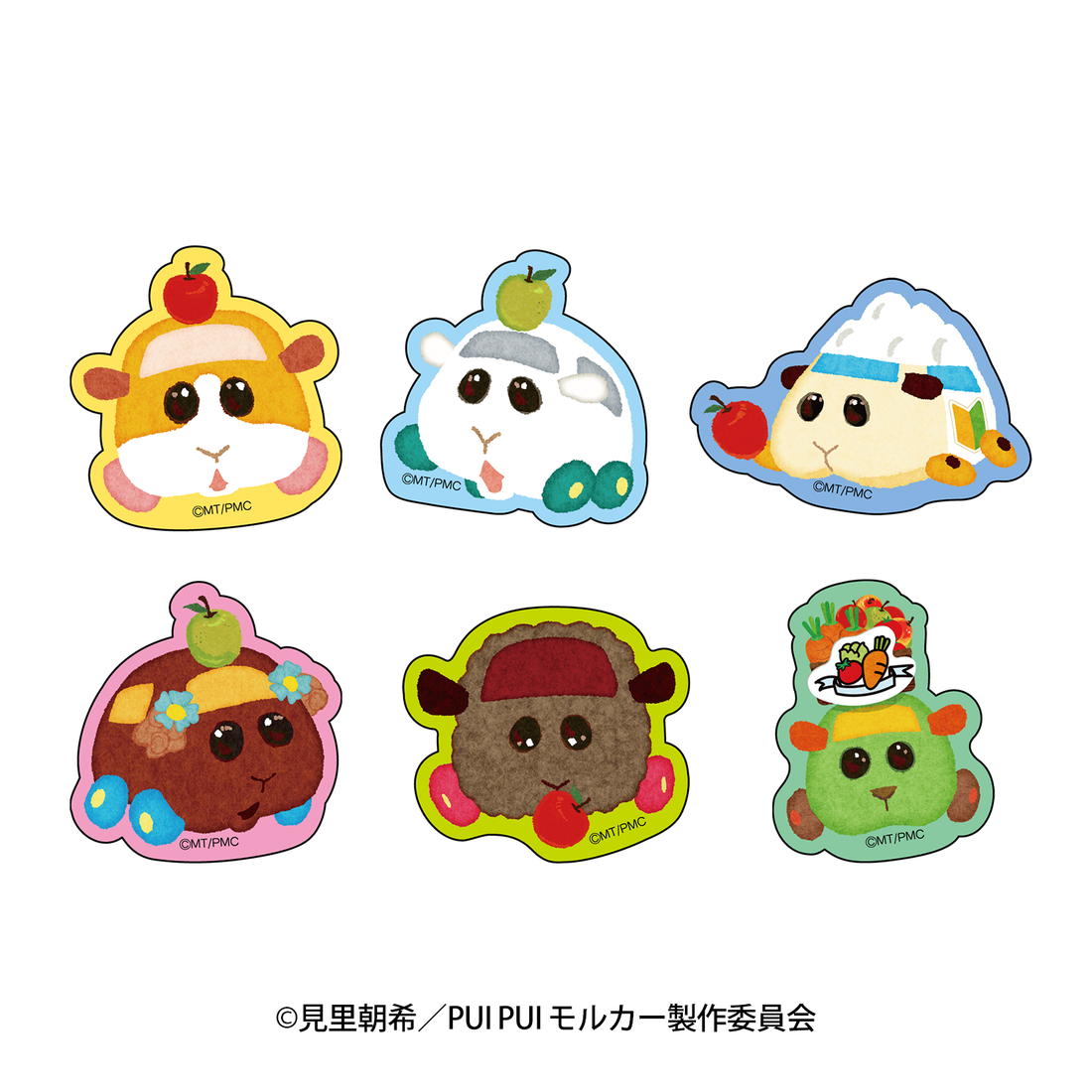 PUI PUI モルカー in AOMORI ステッカーセット(6枚入り)