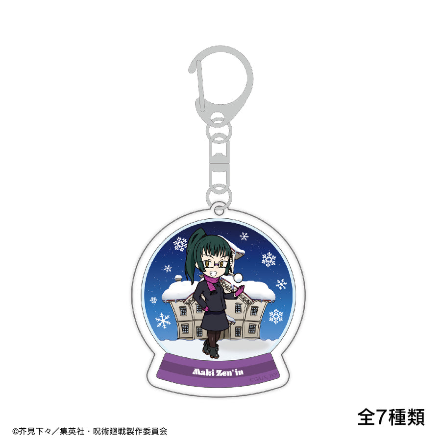 Magical battle Chibi character drawing trading acrylic key chain Snow fes ver